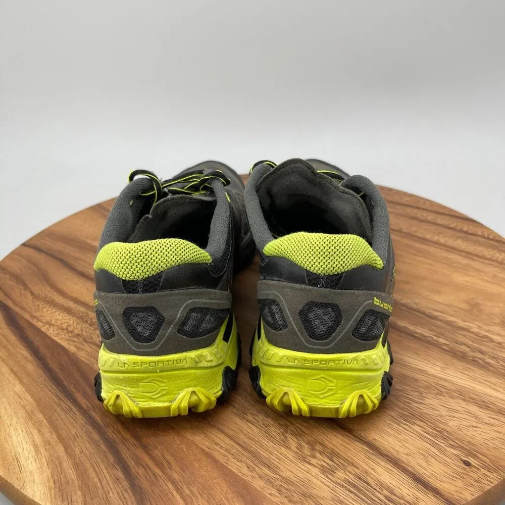 La Sportiva Bushido Shoes Mens Size 9 Gray Yellow Trail Running Comfort Hiking